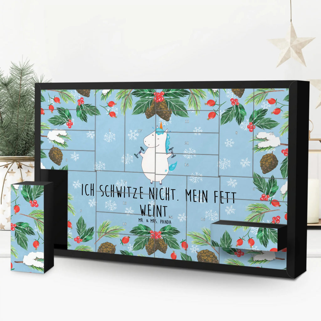 Befüllbarer Adventskalender Einhorn Fitness Befüllbarer Adventskalender, Adventskalender zum selbst befüllen, Einhorn, Einhörner, Einhorn Deko, Pegasus, Unicorn, Gym, Fitness, Fitnessstudio, Diät, Abnehmen, Sport, Pumpen, Geräte, Sixpack