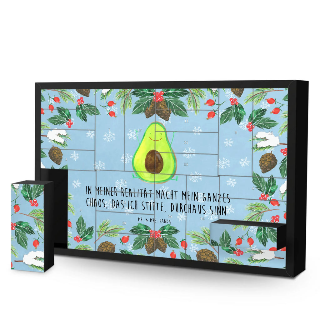 Befüllbarer Adventskalender Avocado Glücklich Befüllbarer Adventskalender, Adventskalender zum selbst befüllen, Avocado, Veggie, Vegan, Gesund, Chaos