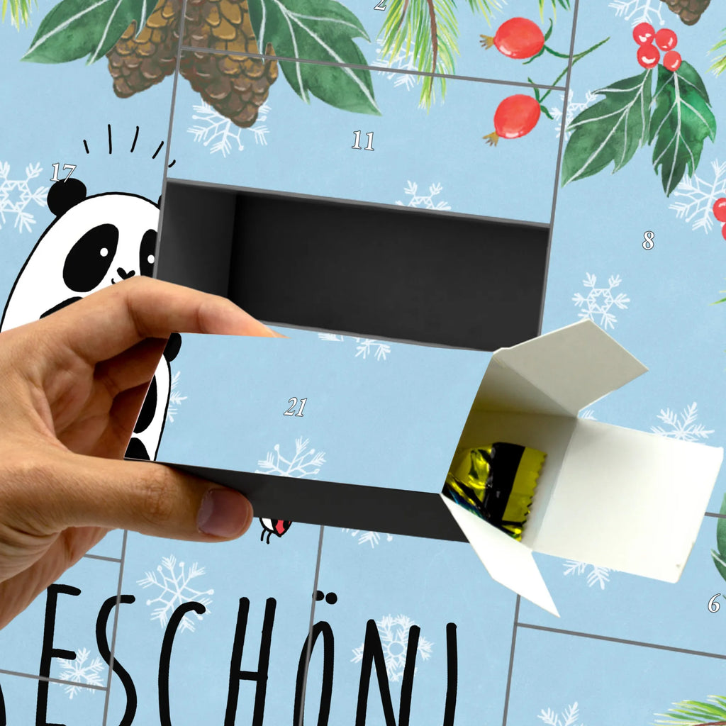 Befüllbarer Adventskalender Panda Dankeschön Befüllbarer Adventskalender, Adventskalender zum selbst befüllen