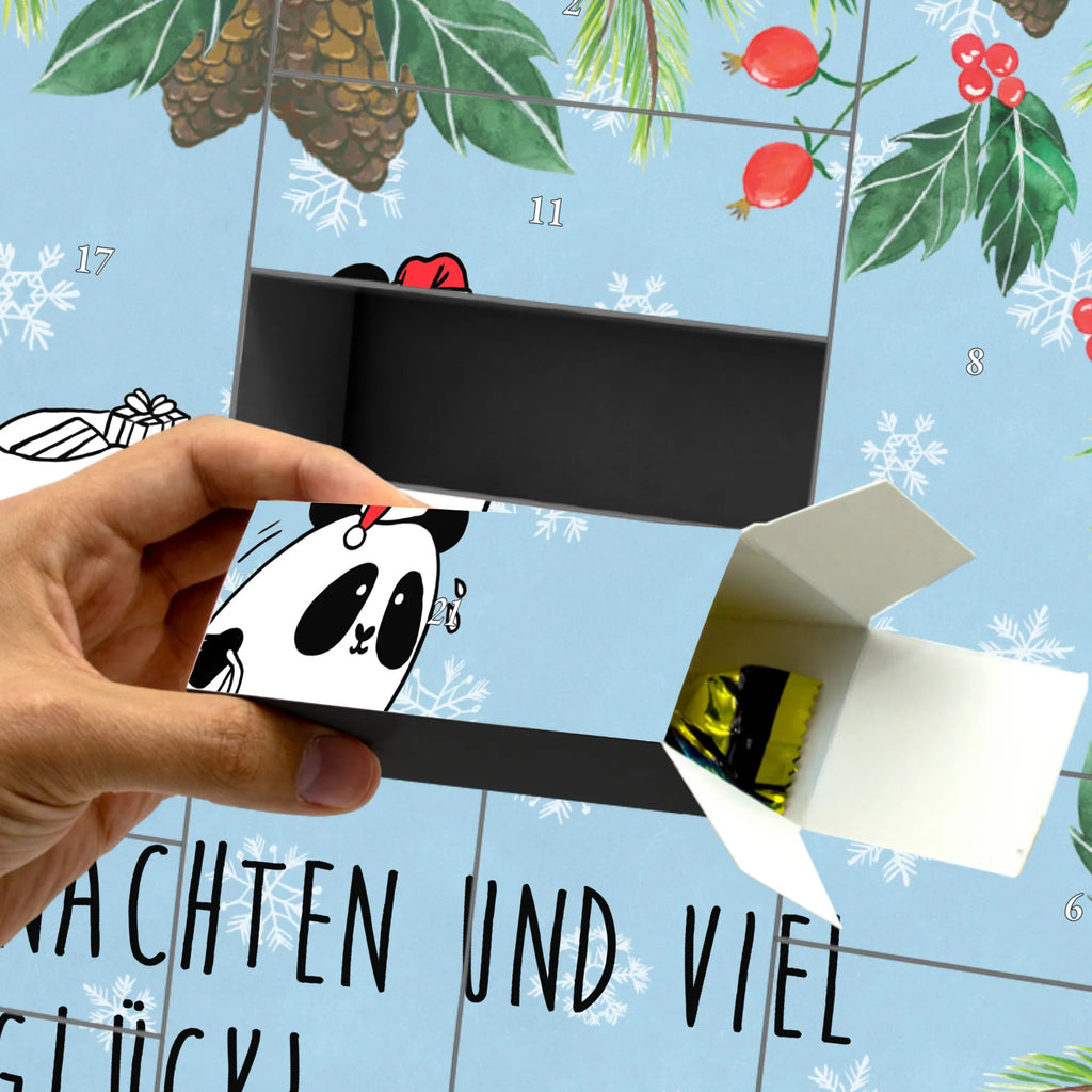 Befüllbarer Adventskalender Panda Weihnachten Befüllbarer Adventskalender, Adventskalender zum selbst befüllen