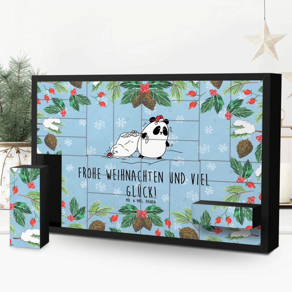 Befüllbarer Adventskalender Panda Weihnachten Befüllbarer Adventskalender, Adventskalender zum selbst befüllen