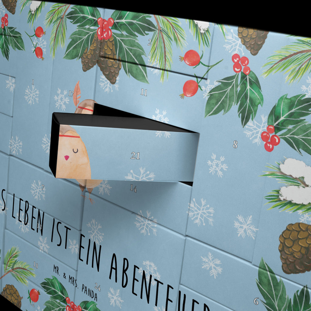 Befüllbarer Adventskalender Eule Federschmuck Befüllbarer Adventskalender, Adventskalender zum selbst befüllen, Eule, Eule Deko, Owl, Das Leben ist ein Abenteuer, Reisespruch, Federschmuck, Dekoration