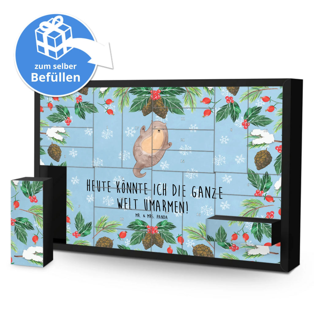 Befüllbarer Adventskalender Otter Umarmen Befüllbarer Adventskalender, Adventskalender zum selbst befüllen, Otter, Fischotter, Seeotter, Otter Seeotter See Otter