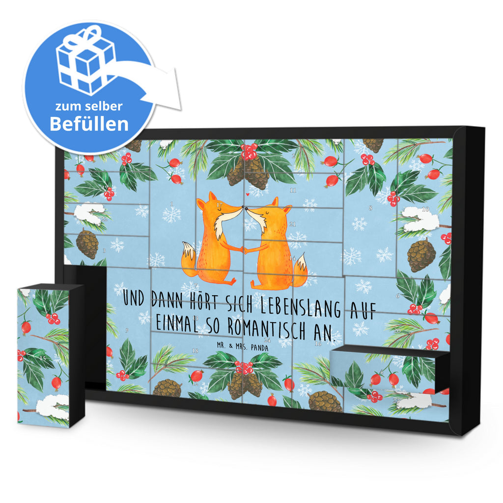 Befüllbarer Adventskalender Füchse Liebe Befüllbarer Adventskalender, Adventskalender zum selbst befüllen, Fuchs, Füchse, Fox, Liebe, Liebespaar, Paar, Partner, Freundin, Freund, Ehe, Verlobte, Ehemann, Ehefrau, Liebesbeweis