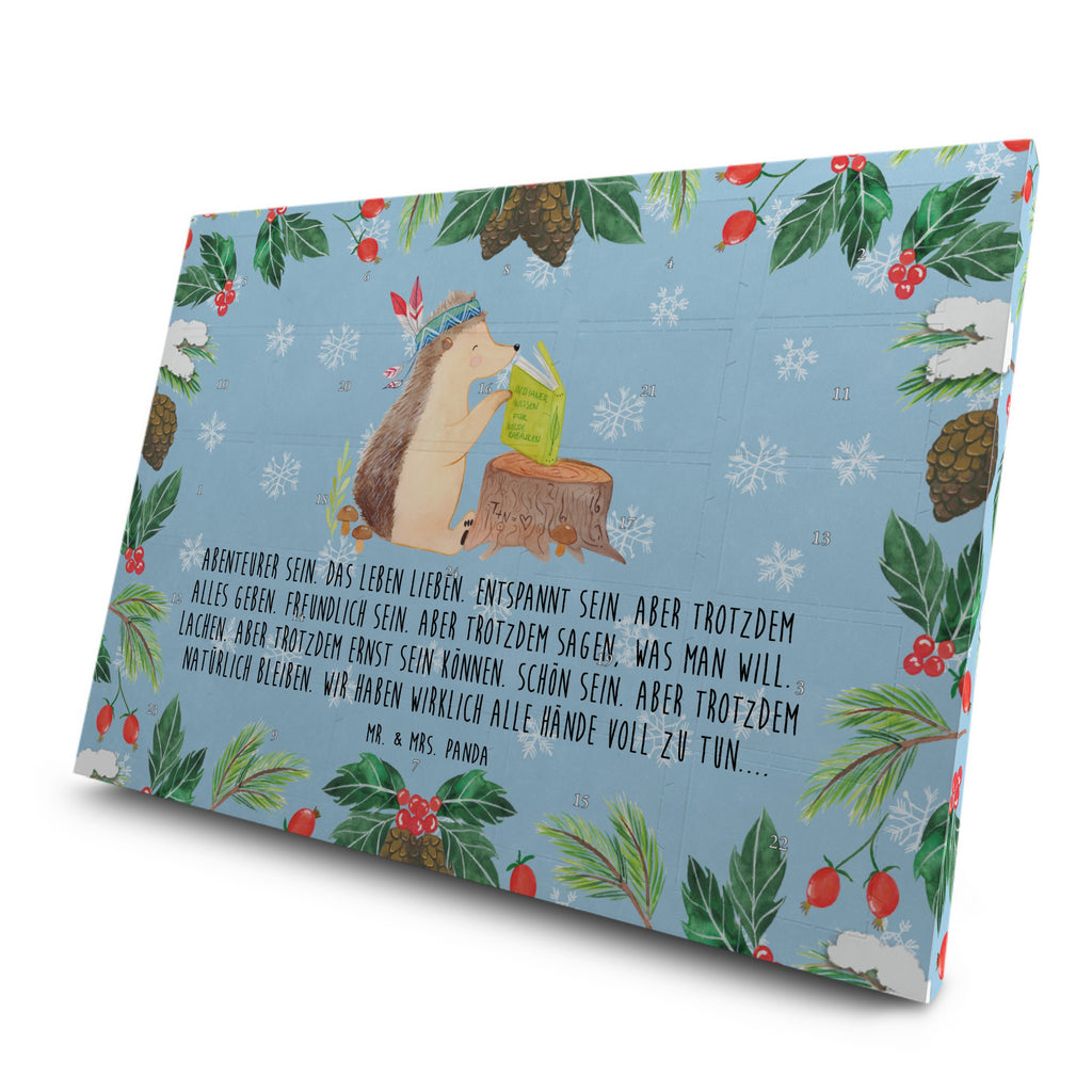 Tee Adventskalender Igel Federschmuck Adventskalender, Kerzen Adventskalender, Duftkerzen Adventskalender, Waldtiere, Tiere, Igel, Indianer, Abenteuer, Lagerfeuer, Camping