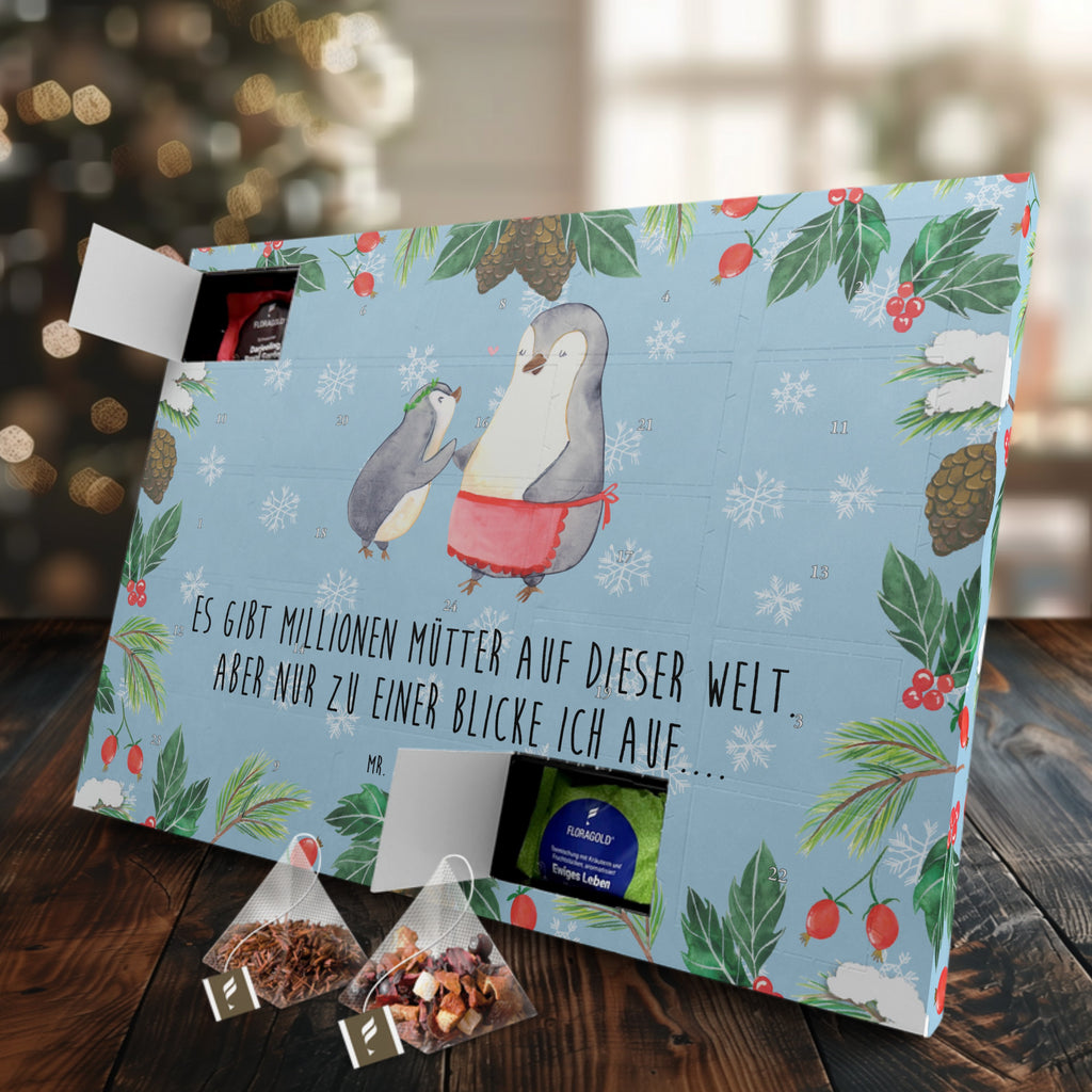 Tee Adventskalender Pinguin mit Kind Adventskalender, Kerzen Adventskalender, Duftkerzen Adventskalender, Familie, Vatertag, Muttertag, Bruder, Schwester, Mama, Papa, Oma, Opa, Geschenk, Mami, Mutti, Mutter, Geburststag