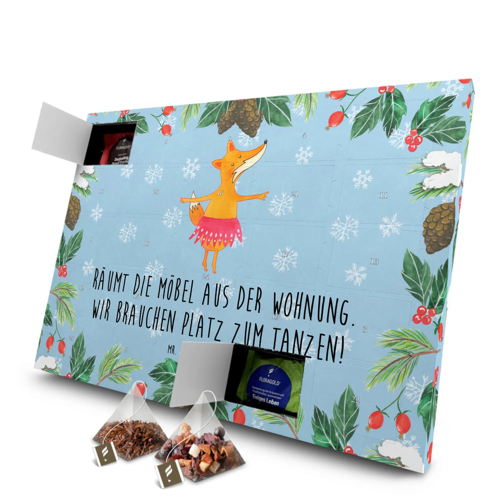 Tee Adventskalender Fuchs Ballerina Adventskalender, Kerzen Adventskalender, Duftkerzen Adventskalender, Fuchs, Fuchs Spruch, Füchse, Füchsin, Ballerina, Ballett, Tänzerin, Tanzen, Party, Einladung, Geburtstag