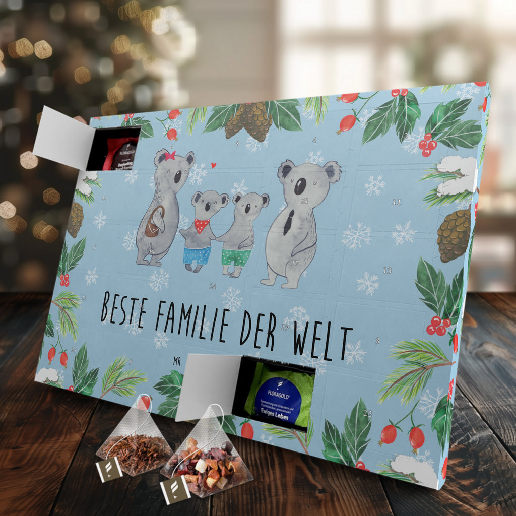 Tee Adventskalender Koala Familie zwei Adventskalender, Kerzen Adventskalender, Duftkerzen Adventskalender, Familie, Vatertag, Muttertag, Bruder, Schwester, Mama, Papa, Oma, Opa, Koala, Koalabär, beste Familie, Familienzeit, Familienleben, Koalafamilie, Lieblingsfamilie