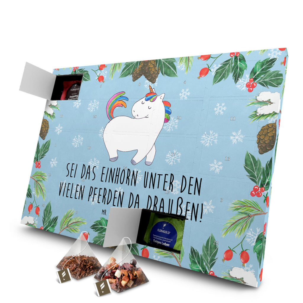 Tee Adventskalender Einhorn Stolzieren Adventskalender, Kerzen Adventskalender, Duftkerzen Adventskalender, Einhorn, Einhörner, Einhorn Deko, Pegasus, Unicorn, stolz, anders, bunt, Pferd, Reiter, Reiten, Freundin, Geschenk