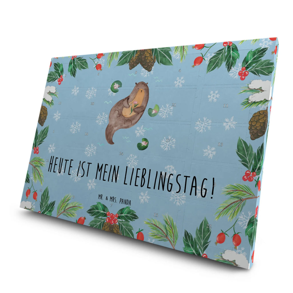 Tee Adventskalender Otter Seerose Adventskalender, Kerzen Adventskalender, Duftkerzen Adventskalender, Otter, Fischotter, Seeotter, Otter Seeotter See Otter