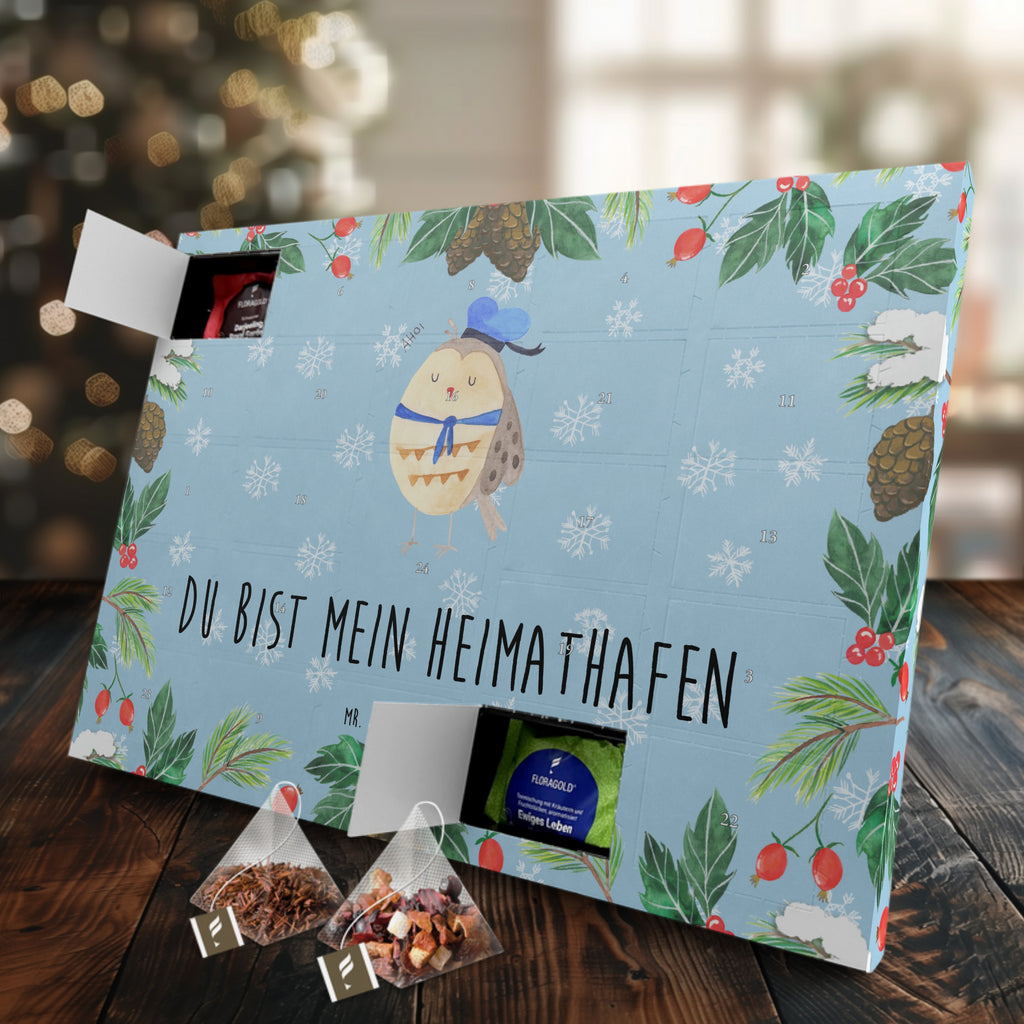 Tee Adventskalender Eule Matrose Adventskalender, Kerzen Adventskalender, Duftkerzen Adventskalender, Eule, Eule Spruch, Eule Deko, Owl, Wortspiel lustig, Matrose, Freundin, Ehe, Seefahrer, Heimathafen, Hochzeitstag Geschenk