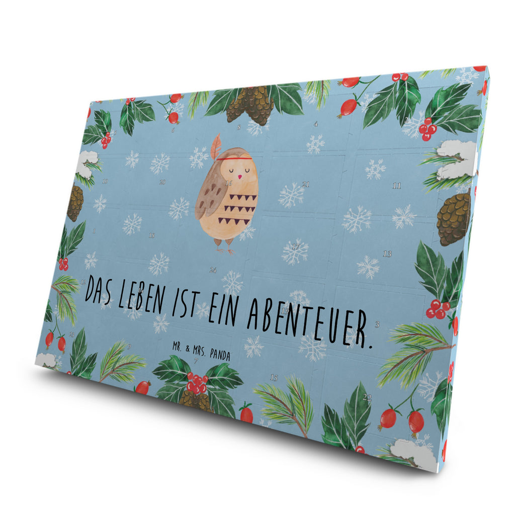 Tee Adventskalender Eule Federschmuck Adventskalender, Kerzen Adventskalender, Duftkerzen Adventskalender, Eule, Eule Deko, Owl, Das Leben ist ein Abenteuer, Reisespruch, Federschmuck, Dekoration