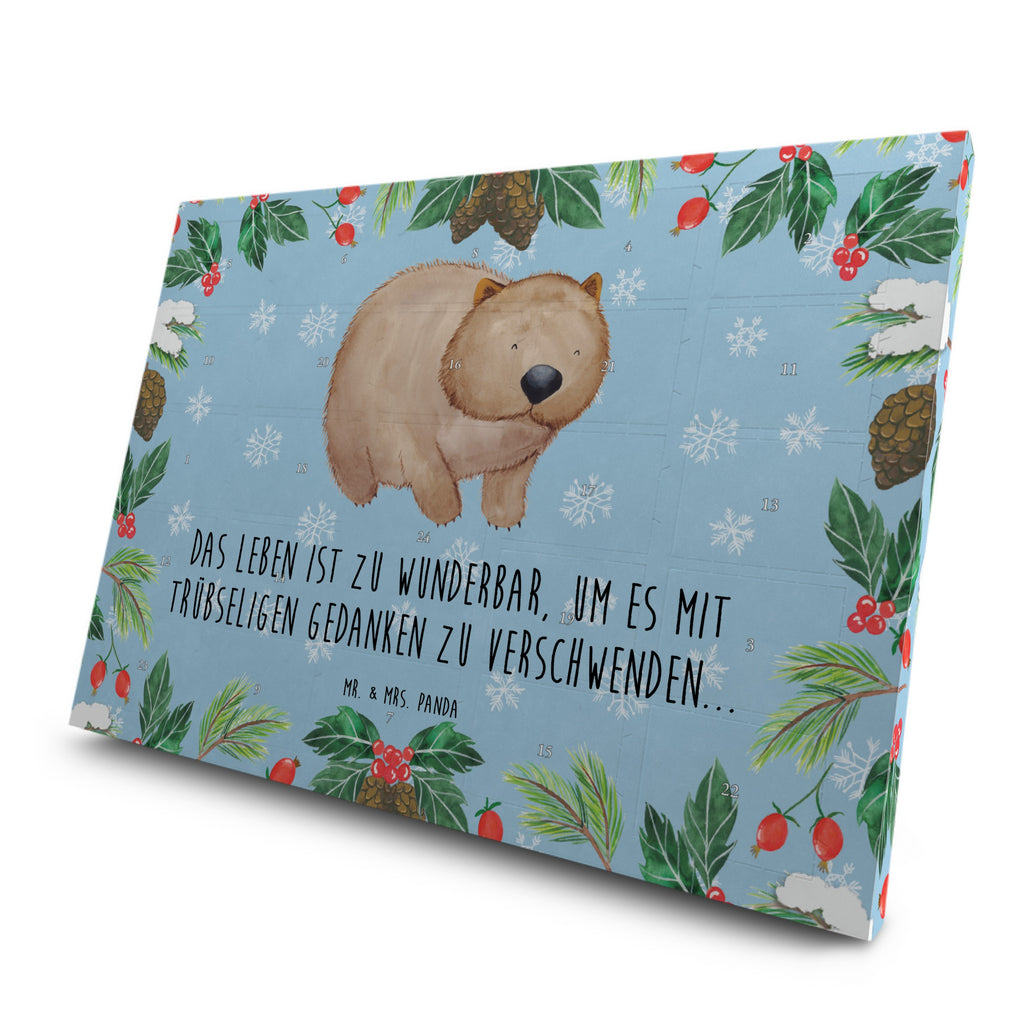 Tee Adventskalender Wombat Adventskalender, Kerzen Adventskalender, Duftkerzen Adventskalender, Tiermotive, Gute Laune, lustige Sprüche, Tiere, Wombat, Das Leben ist schön, Motivation, Spruch, Australien