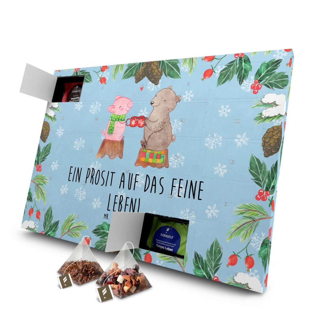 Tee Adventskalender Glühschwein Sause Adventskalender, Kerzen Adventskalender, Duftkerzen Adventskalender, Winter, Weihnachten, Weihnachtsdeko, Nikolaus, Advent, Heiligabend, Wintermotiv, Prost, Alles Gute, Weihnachtszeit, Schwein, Bär