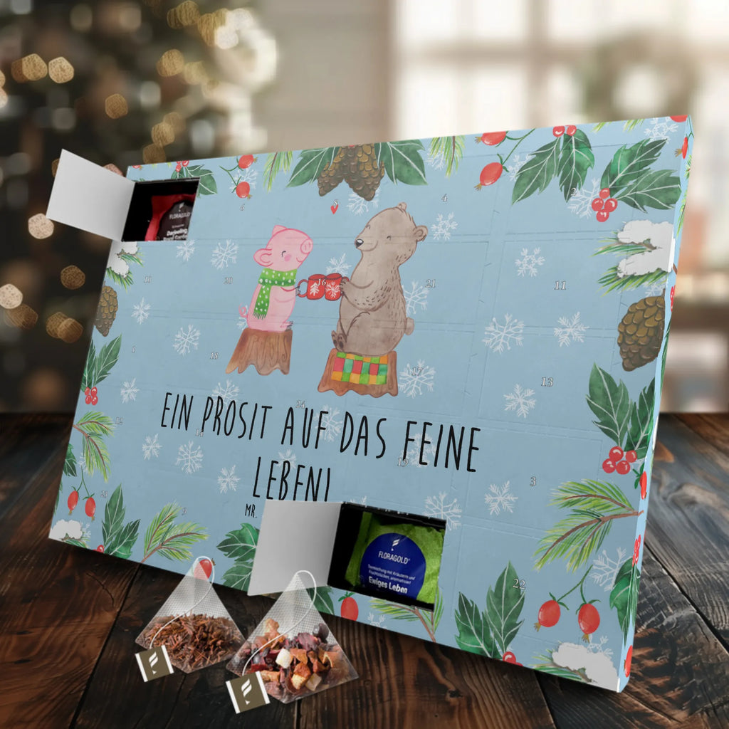 Tee Adventskalender Glühschwein Sause Adventskalender, Kerzen Adventskalender, Duftkerzen Adventskalender, Winter, Weihnachten, Weihnachtsdeko, Nikolaus, Advent, Heiligabend, Wintermotiv, Prost, Alles Gute, Weihnachtszeit, Schwein, Bär