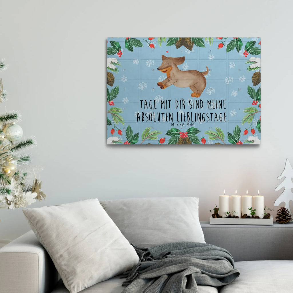 Tee Adventskalender Hund Dackel Adventskalender, Kerzen Adventskalender, Duftkerzen Adventskalender, Hund, Hundemotiv, Haustier, Hunderasse, Tierliebhaber, Hundebesitzer, Sprüche, Hunde, Dackel, Dachshund, happy dog