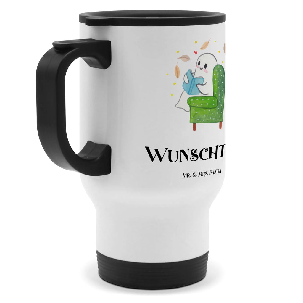 Personalisierter Thermobecher Gespenst  Buch Personalisierter Thermobecher, Personalisierter To Go Becher, Personalisierte Thermotasse, Personalisierter Kaffeebecher, Personalisierter Isolierbecher, Thermobecher personalisieren, Thermobecher mit Namen, Thermobecher selbst gestalten, Wunschname, Spülmaschinenfest, Bedrucken, Isolierbecher mit Namen, Isolierbecher selbst gestalten, Thermotasse personalisieren, Thermotasse mit Namen, Halloween, Deko, Martinssingen, Dekoration, Geschenke, Schenken, Gespenst, Buch, Herbst, gemütlich