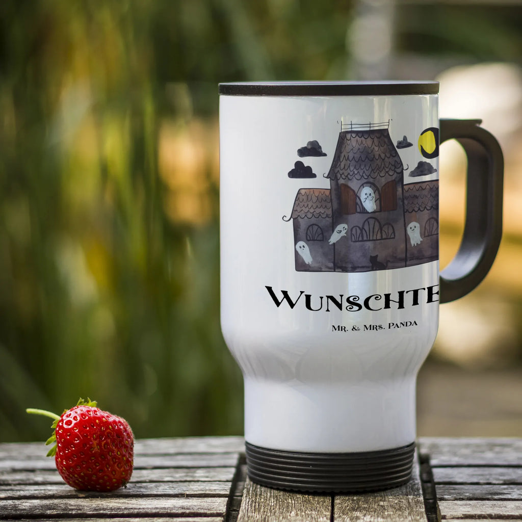 Personalisierter Thermobecher Geister Villa Personalisierter Thermobecher, Personalisierter To Go Becher, Personalisierte Thermotasse, Personalisierter Kaffeebecher, Personalisierter Isolierbecher, Thermobecher personalisieren, Thermobecher mit Namen, Thermobecher selbst gestalten, Wunschname, Spülmaschinenfest, Bedrucken, Isolierbecher mit Namen, Isolierbecher selbst gestalten, Thermotasse personalisieren, Thermotasse mit Namen, Halloween, Deko, Martinssingen, Dekoration, Geschenke, Schenken