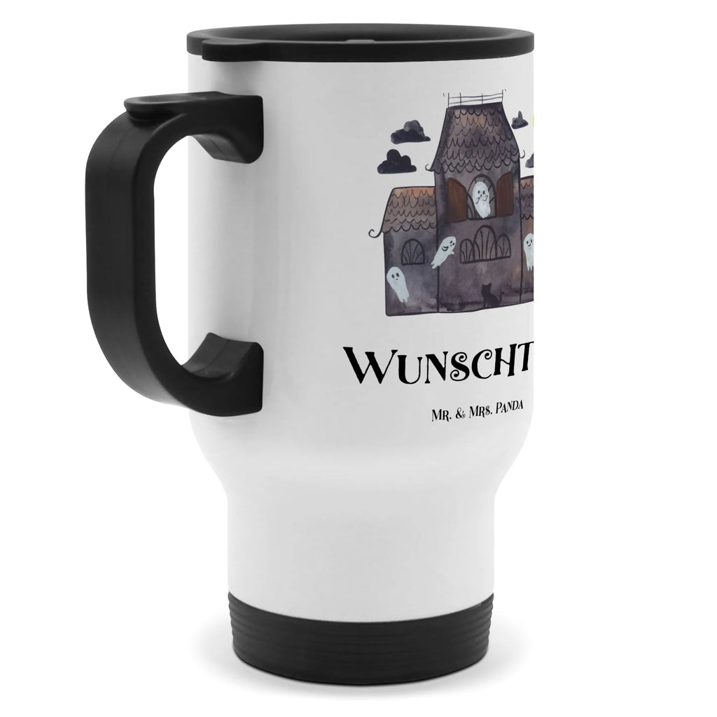 Personalisierter Thermobecher Geister Villa Personalisierter Thermobecher, Personalisierter To Go Becher, Personalisierte Thermotasse, Personalisierter Kaffeebecher, Personalisierter Isolierbecher, Thermobecher personalisieren, Thermobecher mit Namen, Thermobecher selbst gestalten, Wunschname, Spülmaschinenfest, Bedrucken, Isolierbecher mit Namen, Isolierbecher selbst gestalten, Thermotasse personalisieren, Thermotasse mit Namen, Halloween, Deko, Martinssingen, Dekoration, Geschenke, Schenken