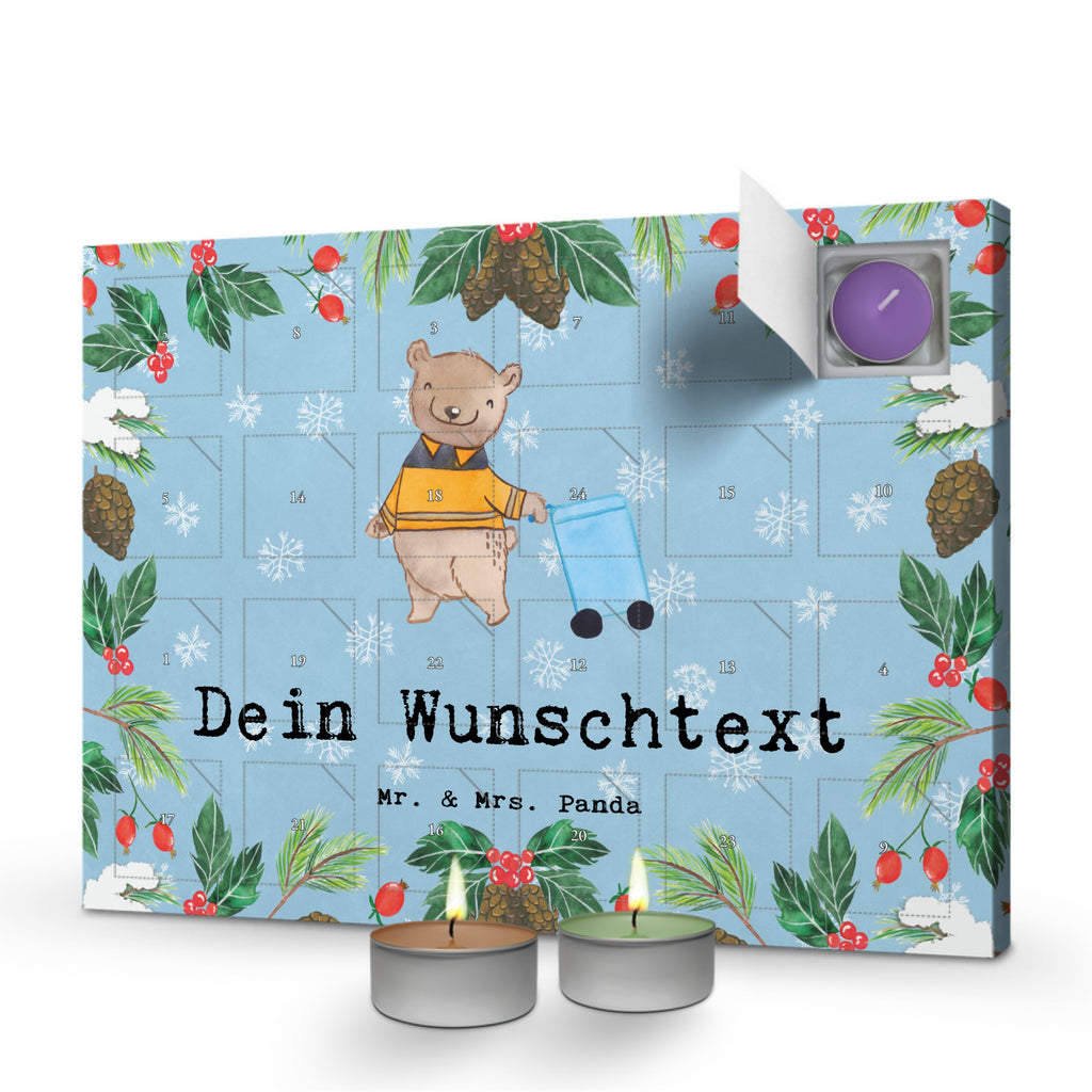 Personalisierter Duftkerzen Adventskalender Müllwerker Leidenschaft Personalisierter Duftkerzen Adventskalender, Beruf, Ausbildung, Jubiläum, Abschied, Rente, Kollege, Kollegin, Geschenk, Schenken, Arbeitskollege, Mitarbeiter, Firma, Danke, Dankeschön, Müllwerker, Fachkraft Kreislauf- und Abfallwirtschaft, Müllentsorger, Kehrichtmann, Müllmann, Müllfahrer