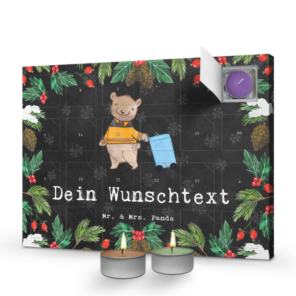 Personalisierter Duftkerzen Adventskalender Müllwerker Leidenschaft Personalisierter Duftkerzen Adventskalender, Beruf, Ausbildung, Jubiläum, Abschied, Rente, Kollege, Kollegin, Geschenk, Schenken, Arbeitskollege, Mitarbeiter, Firma, Danke, Dankeschön, Müllwerker, Fachkraft Kreislauf- und Abfallwirtschaft, Müllentsorger, Kehrichtmann, Müllmann, Müllfahrer