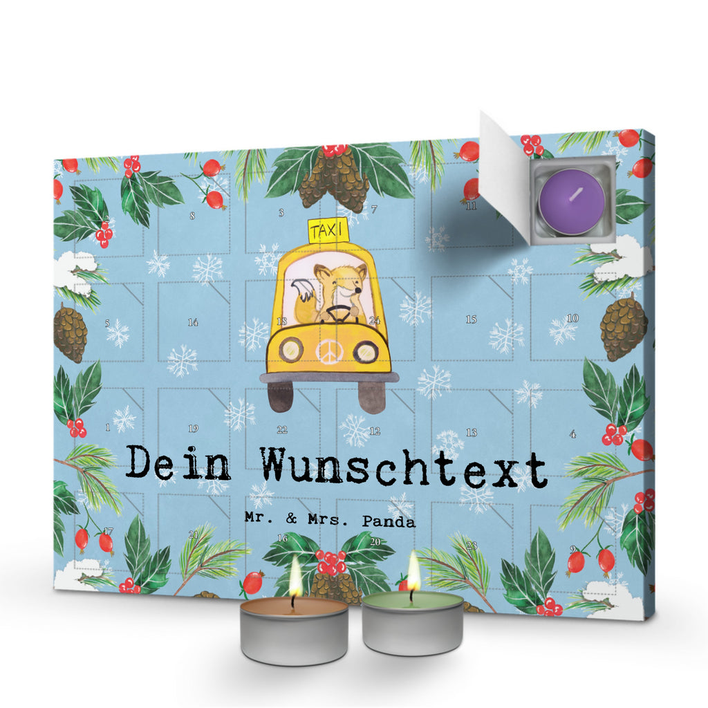 Personalisierter Duftkerzen Adventskalender Taxifahrer Leidenschaft Personalisierter Duftkerzen Adventskalender, Beruf, Ausbildung, Jubiläum, Abschied, Rente, Kollege, Kollegin, Geschenk, Schenken, Arbeitskollege, Mitarbeiter, Firma, Danke, Dankeschön