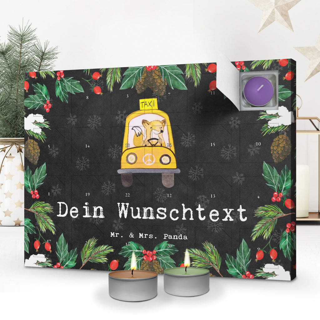 Personalisierter Duftkerzen Adventskalender Taxifahrer Leidenschaft Personalisierter Duftkerzen Adventskalender, Beruf, Ausbildung, Jubiläum, Abschied, Rente, Kollege, Kollegin, Geschenk, Schenken, Arbeitskollege, Mitarbeiter, Firma, Danke, Dankeschön