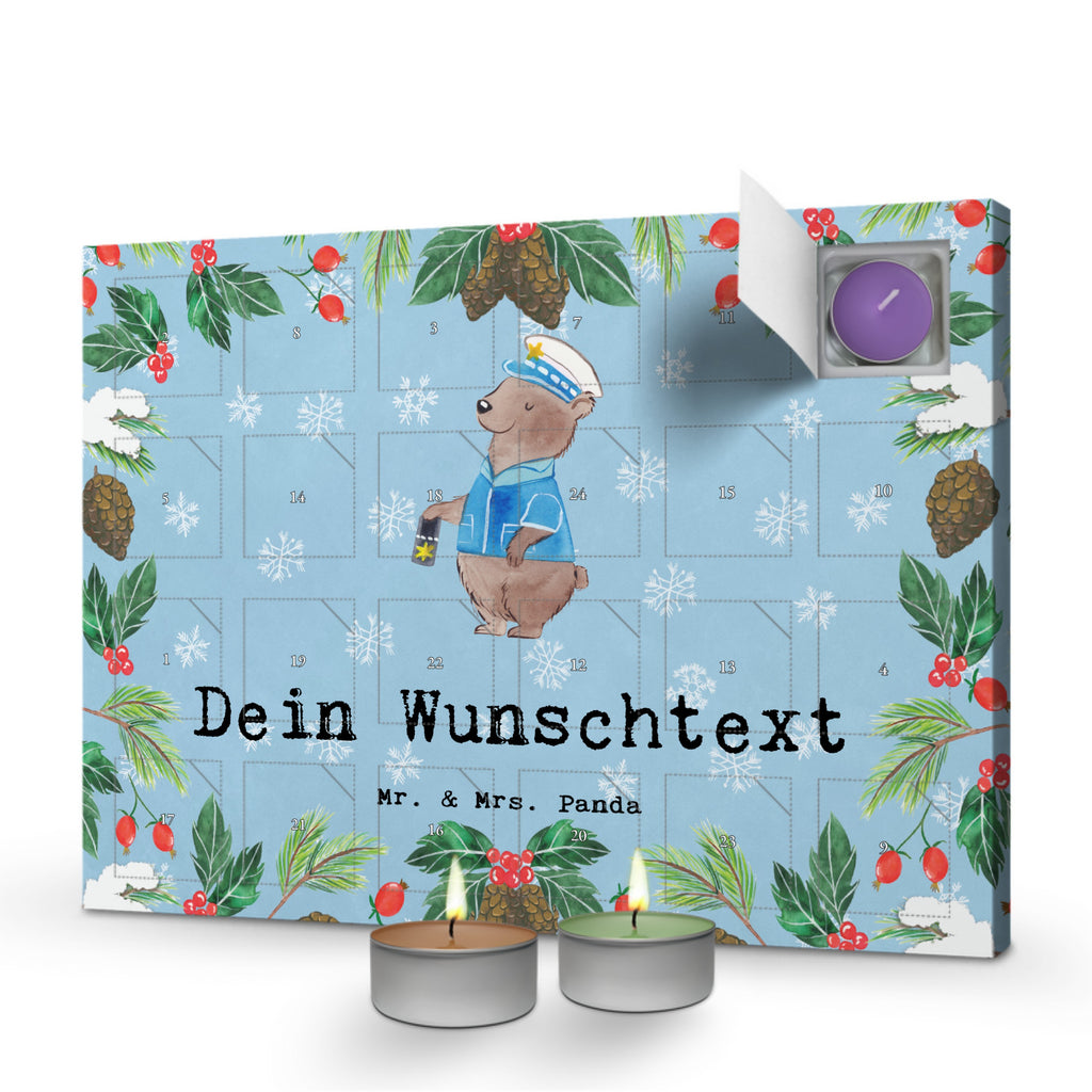 Personalisierter Duftkerzen Adventskalender Polizeivollzugsbeamter Leidenschaft Personalisierter Duftkerzen Adventskalender, Beruf, Ausbildung, Jubiläum, Abschied, Rente, Kollege, Kollegin, Geschenk, Schenken, Arbeitskollege, Mitarbeiter, Firma, Danke, Dankeschön, Polizeivollzugsbeamter, Polizist, Polizei