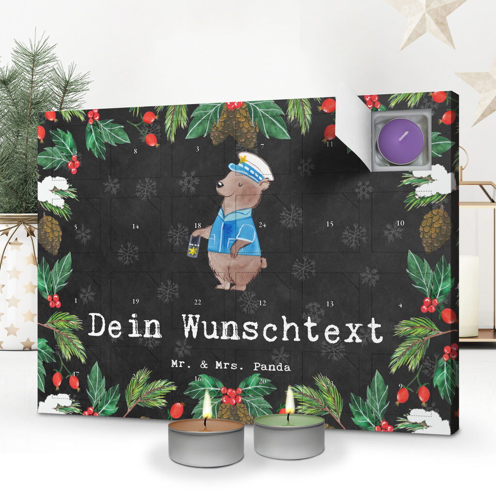 Personalisierter Duftkerzen Adventskalender Polizist Leidenschaft Personalisierter Duftkerzen Adventskalender, Beruf, Ausbildung, Jubiläum, Abschied, Rente, Kollege, Kollegin, Geschenk, Schenken, Arbeitskollege, Mitarbeiter, Firma, Danke, Dankeschön, Polizist, Polizeibeamter, Wachmann, Cop, Polizei, Studium