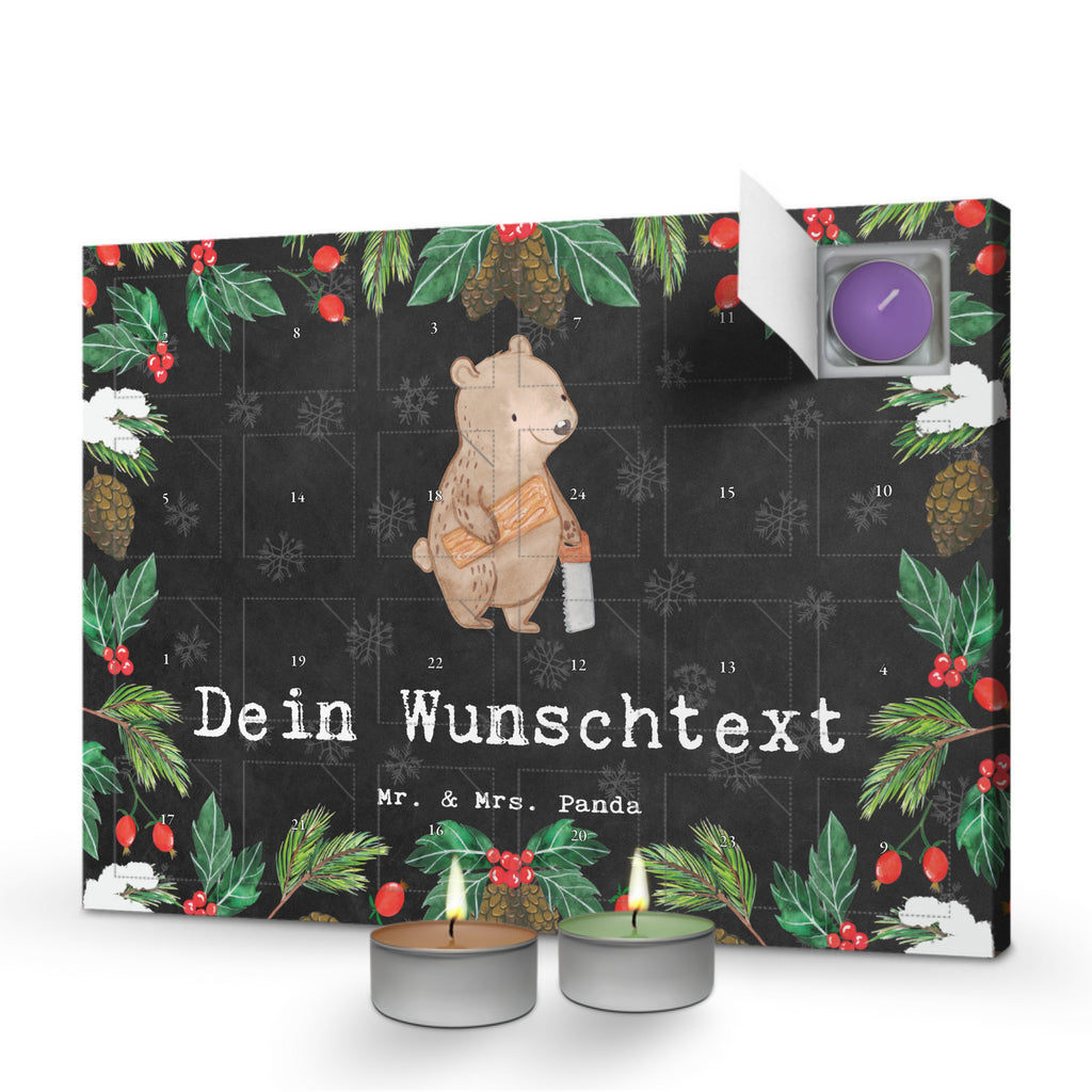 Personalisierter Duftkerzen Adventskalender Schreiner Leidenschaft Personalisierter Duftkerzen Adventskalender, Beruf, Ausbildung, Jubiläum, Abschied, Rente, Kollege, Kollegin, Geschenk, Schenken, Arbeitskollege, Mitarbeiter, Firma, Danke, Dankeschön