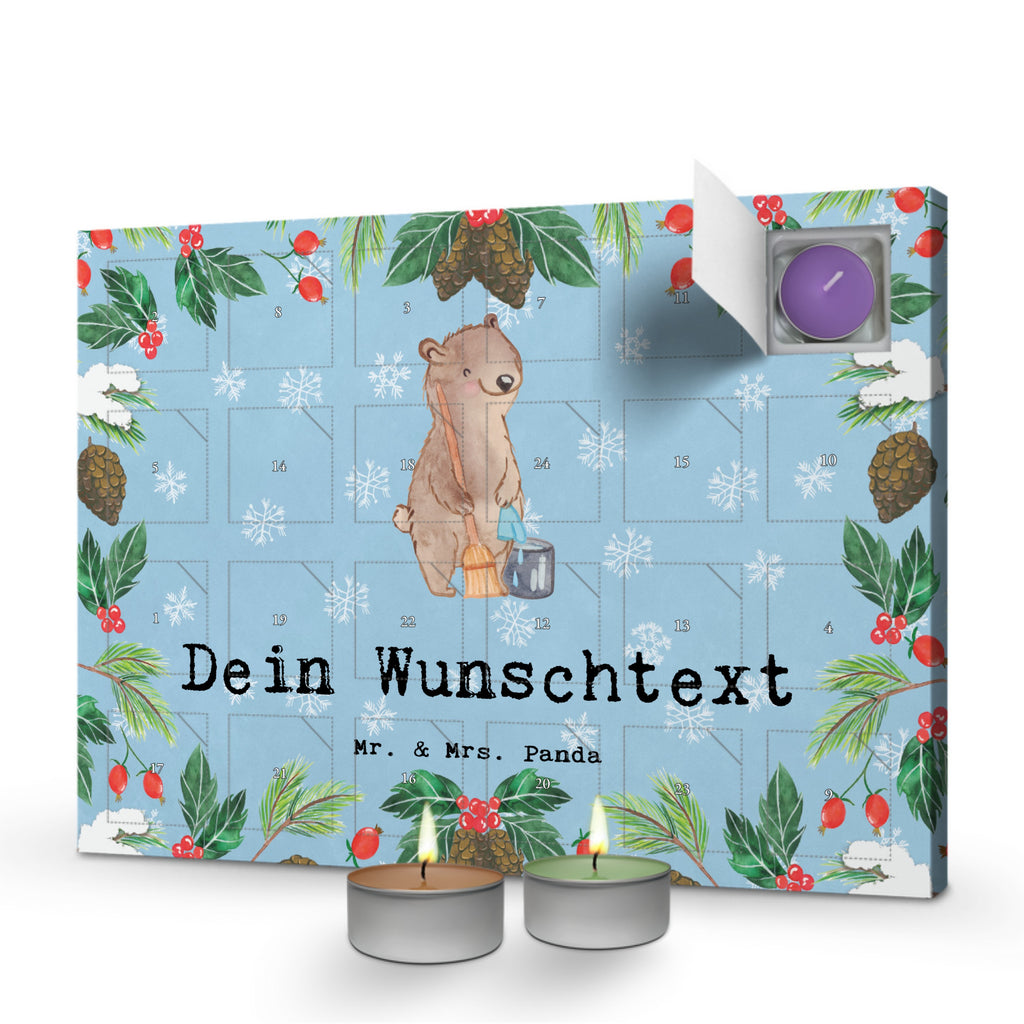 Personalisierter Duftkerzen Adventskalender Reinigungskraft Leidenschaft Personalisierter Duftkerzen Adventskalender, Beruf, Ausbildung, Jubiläum, Abschied, Rente, Kollege, Kollegin, Geschenk, Schenken, Arbeitskollege, Mitarbeiter, Firma, Danke, Dankeschön