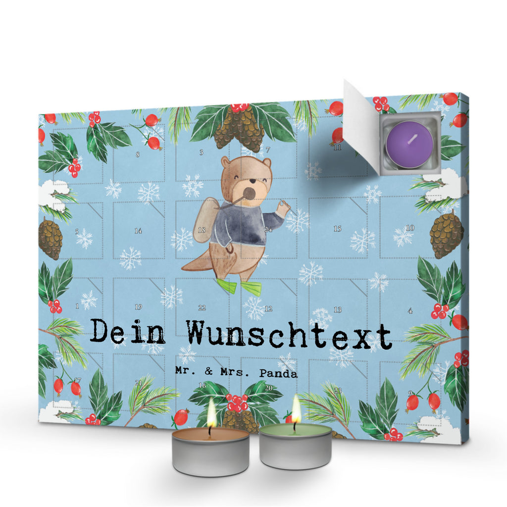 Personalisierter Duftkerzen Adventskalender Taucher Leidenschaft Personalisierter Duftkerzen Adventskalender, Beruf, Ausbildung, Jubiläum, Abschied, Rente, Kollege, Kollegin, Geschenk, Schenken, Arbeitskollege, Mitarbeiter, Firma, Danke, Dankeschön