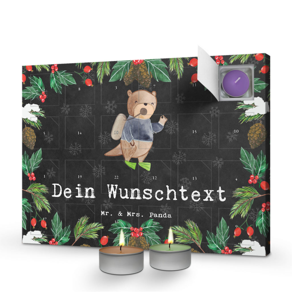 Personalisierter Duftkerzen Adventskalender Taucher Leidenschaft Personalisierter Duftkerzen Adventskalender, Beruf, Ausbildung, Jubiläum, Abschied, Rente, Kollege, Kollegin, Geschenk, Schenken, Arbeitskollege, Mitarbeiter, Firma, Danke, Dankeschön