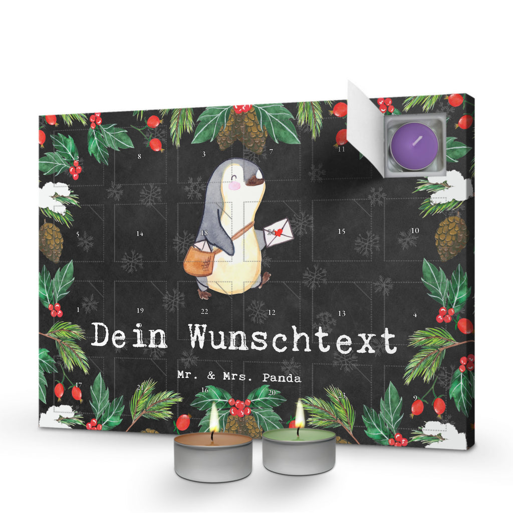 Personalisierter Duftkerzen Adventskalender Postbote Leidenschaft Personalisierter Duftkerzen Adventskalender, Beruf, Ausbildung, Jubiläum, Abschied, Rente, Kollege, Kollegin, Geschenk, Schenken, Arbeitskollege, Mitarbeiter, Firma, Danke, Dankeschön, Postbote, Briefzusteller, Briefträger, Postler