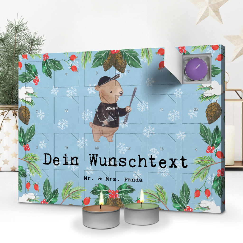 Personalisierter Duftkerzen Adventskalender Security Mitarbeiter Leidenschaft Personalisierter Duftkerzen Adventskalender, Beruf, Ausbildung, Jubiläum, Abschied, Rente, Kollege, Kollegin, Geschenk, Schenken, Arbeitskollege, Mitarbeiter, Firma, Danke, Dankeschön