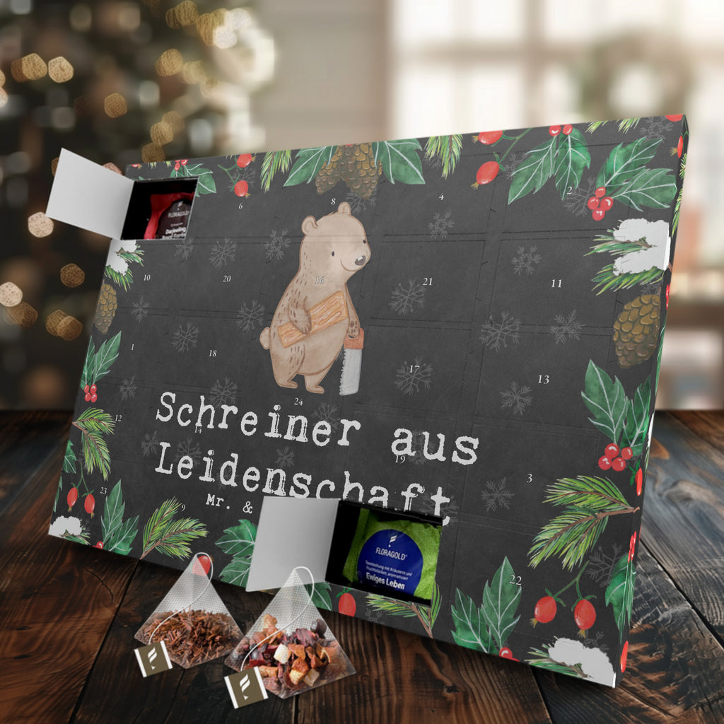 Tee Adventskalender Schreiner Leidenschaft Adventskalender, Kerzen Adventskalender, Duftkerzen Adventskalender, Beruf, Ausbildung, Jubiläum, Abschied, Rente, Kollege, Kollegin, Geschenk, Schenken, Arbeitskollege, Mitarbeiter, Firma, Danke, Dankeschön