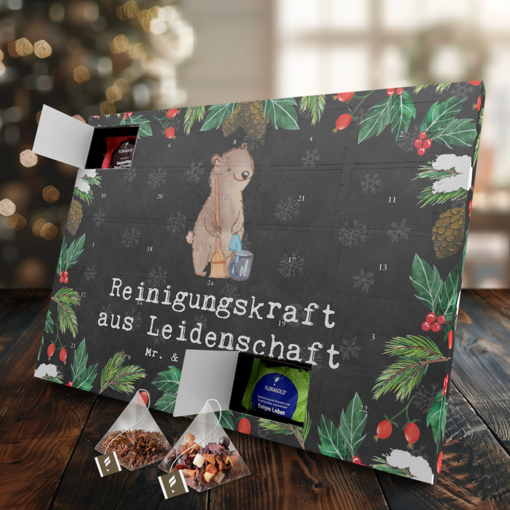 Tee Adventskalender Reinigungskraft Leidenschaft Adventskalender, Kerzen Adventskalender, Duftkerzen Adventskalender, Beruf, Ausbildung, Jubiläum, Abschied, Rente, Kollege, Kollegin, Geschenk, Schenken, Arbeitskollege, Mitarbeiter, Firma, Danke, Dankeschön