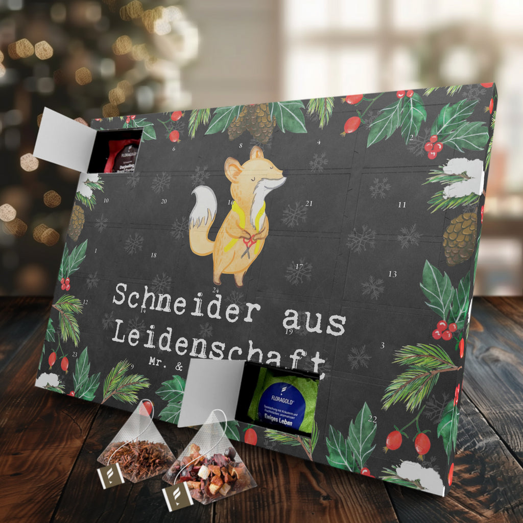 Tee Adventskalender Schneider Leidenschaft Adventskalender, Kerzen Adventskalender, Duftkerzen Adventskalender, Beruf, Ausbildung, Jubiläum, Abschied, Rente, Kollege, Kollegin, Geschenk, Schenken, Arbeitskollege, Mitarbeiter, Firma, Danke, Dankeschön