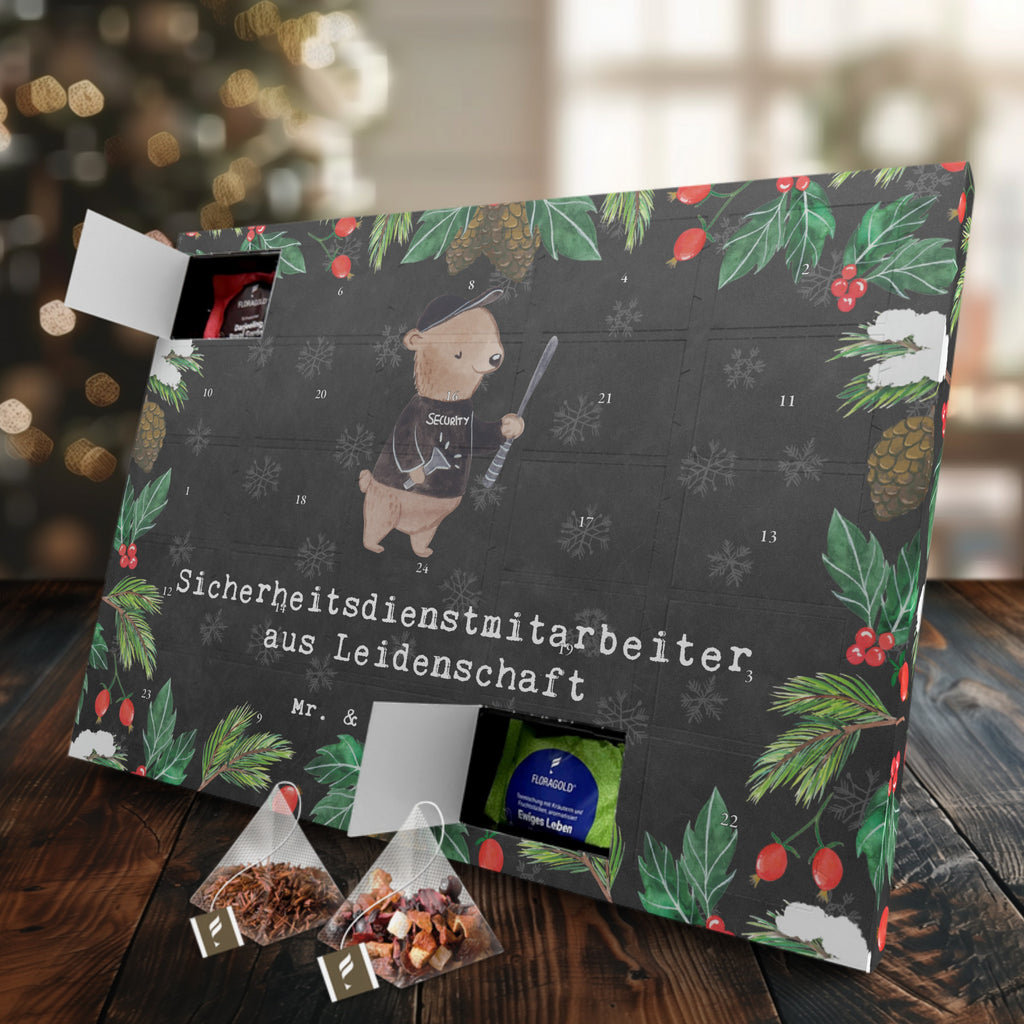 Tee Adventskalender Sicherheitsdienstmitarbeiter Leidenschaft Adventskalender, Kerzen Adventskalender, Duftkerzen Adventskalender, Beruf, Ausbildung, Jubiläum, Abschied, Rente, Kollege, Kollegin, Geschenk, Schenken, Arbeitskollege, Mitarbeiter, Firma, Danke, Dankeschön