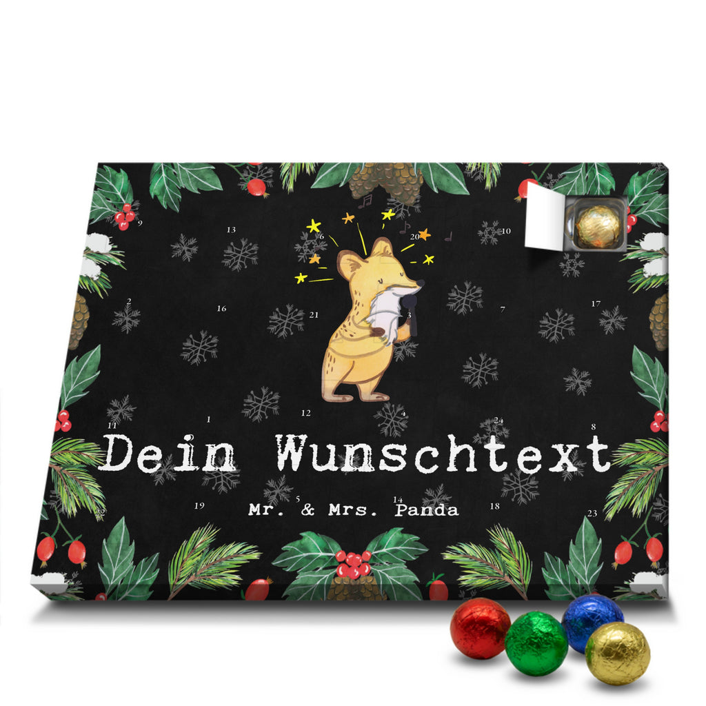 Personalisierter Schoko Adventskalender Sänger Leidenschaft Personalisierter Adventskalender, Adventskalender mit Namen, Beruf, Ausbildung, Jubiläum, Abschied, Rente, Kollege, Kollegin, Geschenk, Schenken, Arbeitskollege, Mitarbeiter, Firma, Danke, Dankeschön