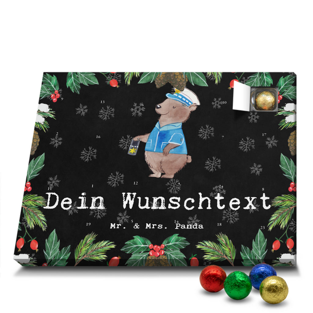 Personalisierter Schoko Adventskalender Polizeivollzugsbeamter Leidenschaft Personalisierter Adventskalender, Adventskalender mit Namen, Beruf, Ausbildung, Jubiläum, Abschied, Rente, Kollege, Kollegin, Geschenk, Schenken, Arbeitskollege, Mitarbeiter, Firma, Danke, Dankeschön, Polizeivollzugsbeamter, Polizist, Polizei