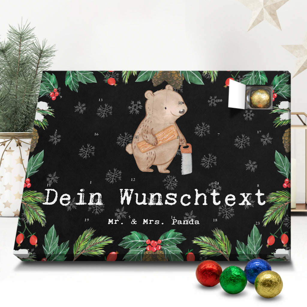 Personalisierter Schoko Adventskalender Tischler Leidenschaft Personalisierter Adventskalender, Adventskalender mit Namen, Beruf, Ausbildung, Jubiläum, Abschied, Rente, Kollege, Kollegin, Geschenk, Schenken, Arbeitskollege, Mitarbeiter, Firma, Danke, Dankeschön