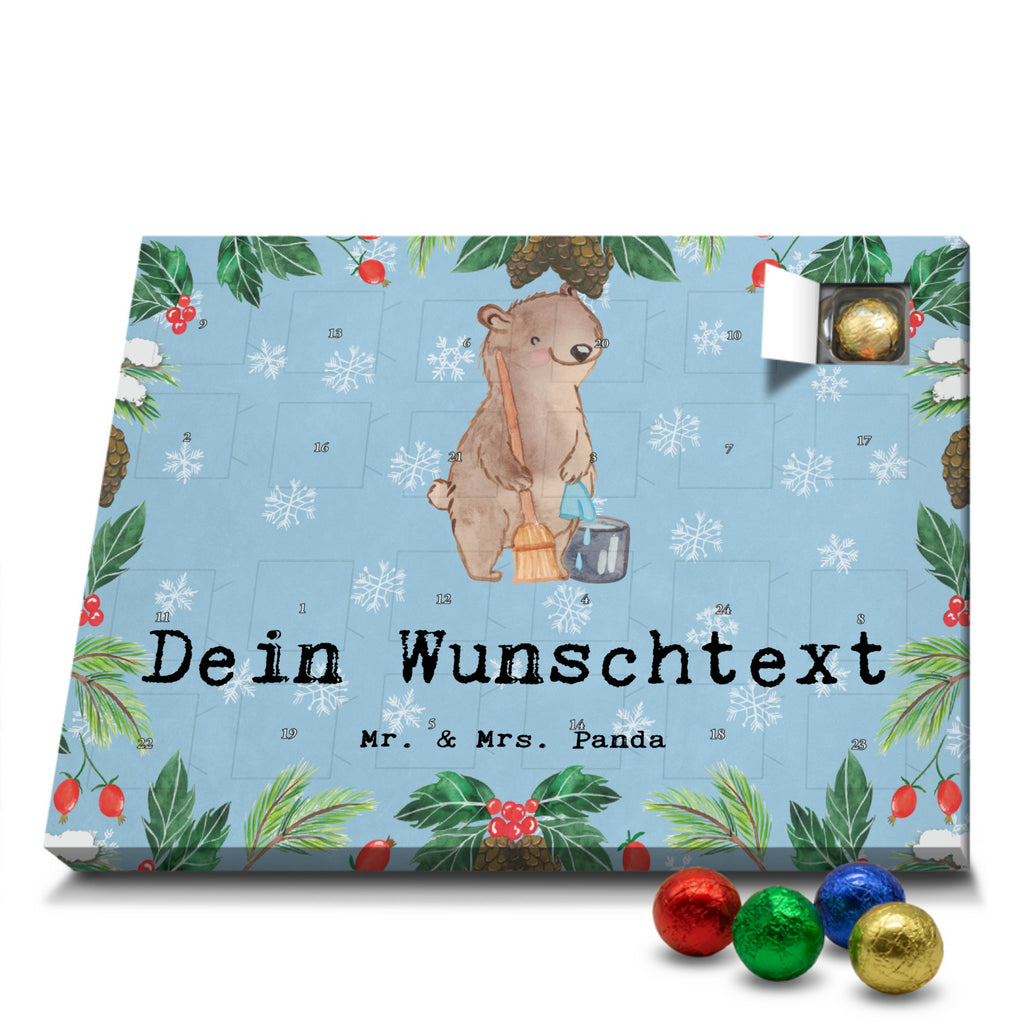 Personalisierter Schoko Adventskalender Reinigungskraft Leidenschaft Personalisierter Adventskalender, Adventskalender mit Namen, Beruf, Ausbildung, Jubiläum, Abschied, Rente, Kollege, Kollegin, Geschenk, Schenken, Arbeitskollege, Mitarbeiter, Firma, Danke, Dankeschön