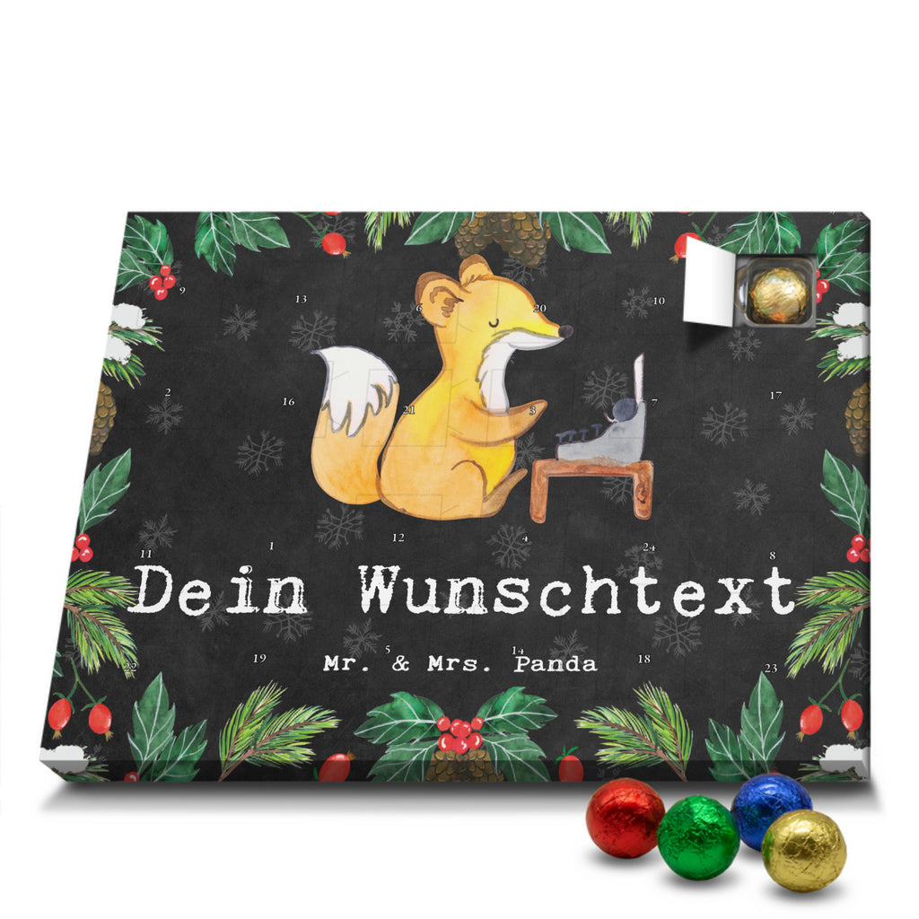 Personalisierter Schoko Adventskalender Online Redakteur Leidenschaft Personalisierter Adventskalender, Adventskalender mit Namen, Beruf, Ausbildung, Jubiläum, Abschied, Rente, Kollege, Kollegin, Geschenk, Schenken, Arbeitskollege, Mitarbeiter, Firma, Danke, Dankeschön