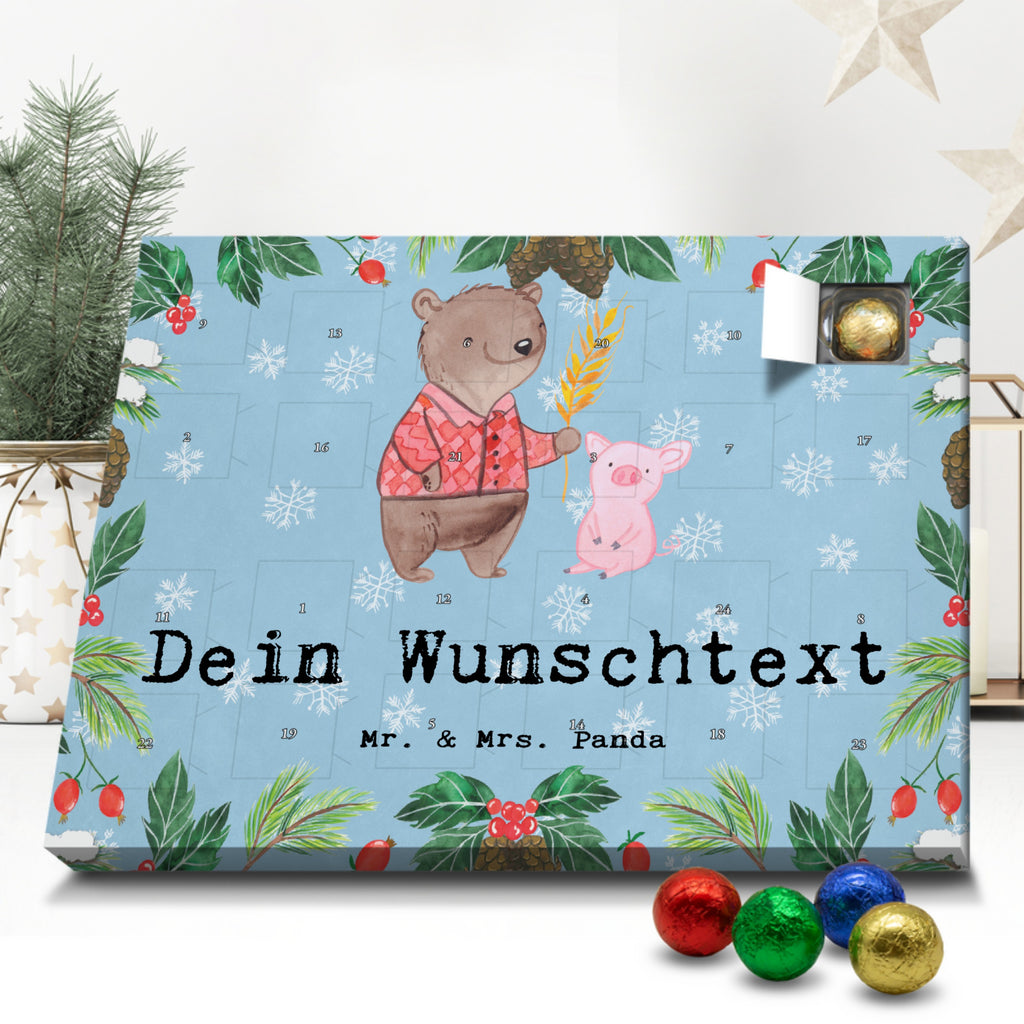 Personalisierter Schoko Adventskalender Bauer Leidenschaft Personalisierter Adventskalender, Adventskalender mit Namen, Beruf, Ausbildung, Jubiläum, Abschied, Rente, Kollege, Kollegin, Geschenk, Schenken, Arbeitskollege, Mitarbeiter, Firma, Danke, Dankeschön, Landwirt; Bauer, Tierwirt, Agronom, Farmer, Bauernhof