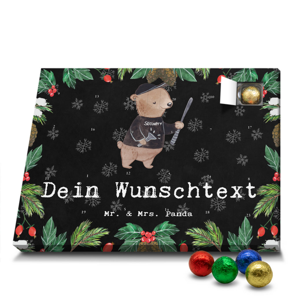 Personalisierter Schoko Adventskalender Bodyguard Leidenschaft Personalisierter Adventskalender, Adventskalender mit Namen, Beruf, Ausbildung, Jubiläum, Abschied, Rente, Kollege, Kollegin, Geschenk, Schenken, Arbeitskollege, Mitarbeiter, Firma, Danke, Dankeschön, Bodyguard, Personenschützer