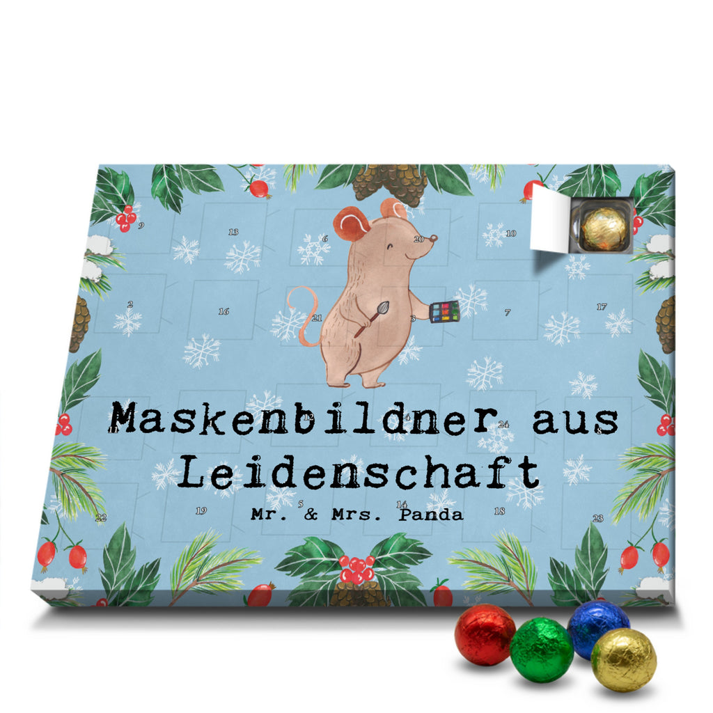 Schoko Adventskalender Maskenbildner Leidenschaft Adventskalender, Schokoladen Adventskalender, Schoko Adventskalender, Beruf, Ausbildung, Jubiläum, Abschied, Rente, Kollege, Kollegin, Geschenk, Schenken, Arbeitskollege, Mitarbeiter, Firma, Danke, Dankeschön, Kosmetiker, Make Up Artist, Maskenbildner, Visagist, Beauty Salon, Kosmetikstudio, Eröffnung