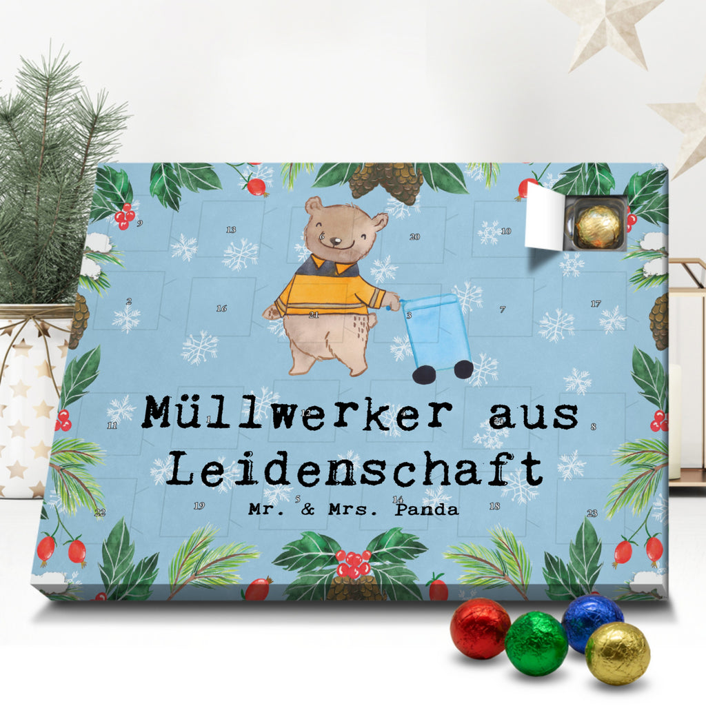 Schoko Adventskalender Müllwerker Leidenschaft Adventskalender, Schokoladen Adventskalender, Schoko Adventskalender, Beruf, Ausbildung, Jubiläum, Abschied, Rente, Kollege, Kollegin, Geschenk, Schenken, Arbeitskollege, Mitarbeiter, Firma, Danke, Dankeschön, Müllwerker, Fachkraft Kreislauf- und Abfallwirtschaft, Müllentsorger, Kehrichtmann, Müllmann, Müllfahrer