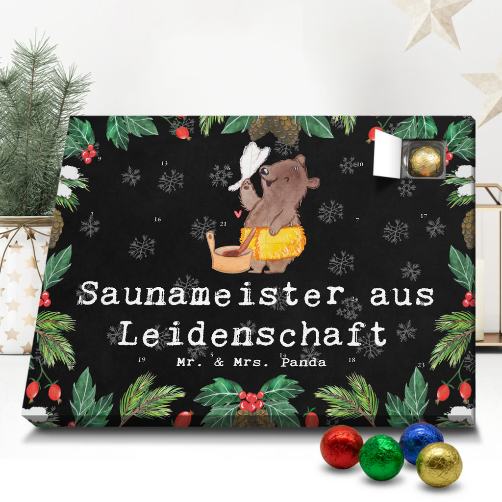 Schoko Adventskalender Saunameister Leidenschaft Adventskalender, Schokoladen Adventskalender, Schoko Adventskalender, Beruf, Ausbildung, Jubiläum, Abschied, Rente, Kollege, Kollegin, Geschenk, Schenken, Arbeitskollege, Mitarbeiter, Firma, Danke, Dankeschön