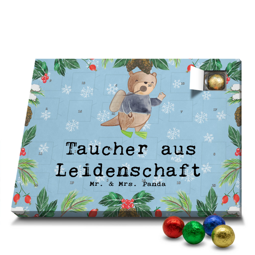 Schoko Adventskalender Taucher Leidenschaft Adventskalender, Schokoladen Adventskalender, Schoko Adventskalender, Beruf, Ausbildung, Jubiläum, Abschied, Rente, Kollege, Kollegin, Geschenk, Schenken, Arbeitskollege, Mitarbeiter, Firma, Danke, Dankeschön